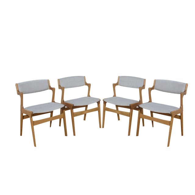 Mid-Century Danish Dining Chairs from Nova Mobler, 1960s, Set of 4 For Sale