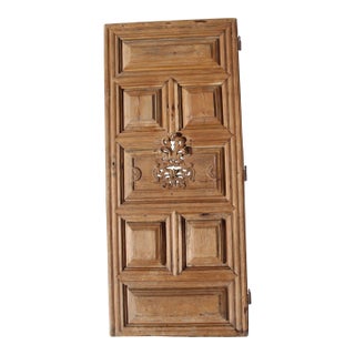 18th Century Antique Bleached Panelled Door of a Chapel, Portuguese For Sale