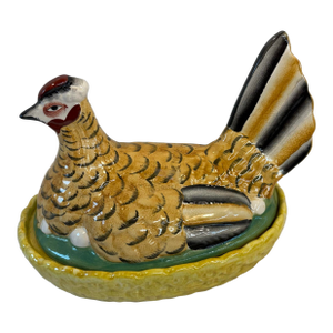 Antique English Staffordshire Hen on Nest Tureen