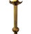 Antique French Gothic Revival Gilt Brass Altar Candlesticks – Pair, 24 Inches For Sale - Image 4 of 7