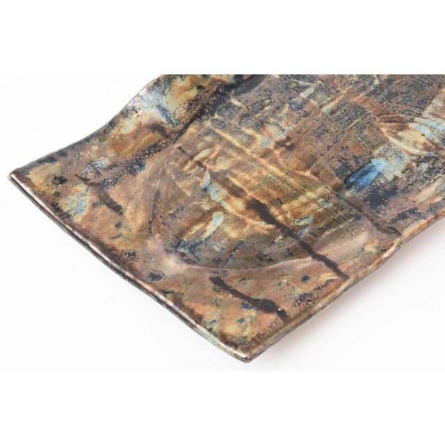 Signed Glazed Ceramic Face Tray or Decorative Object, 2011 For Sale In Miami - Image 6 of 10