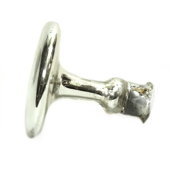 Modern Pair of Vintage 3 In. Chrome Plated Round Cabinet Knobs For Sale - Image 3 of 5