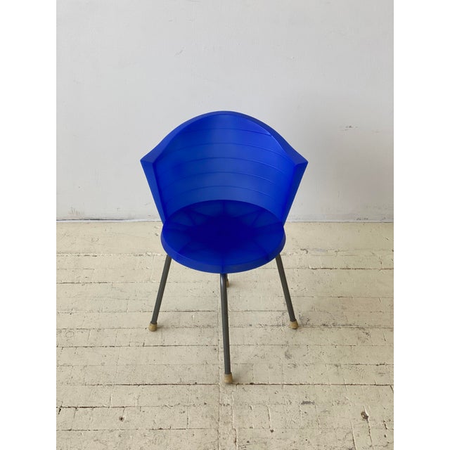 Vintage Ikea Postmodern Molded Plastic Swivel Bucket Chair, Circa 1980s