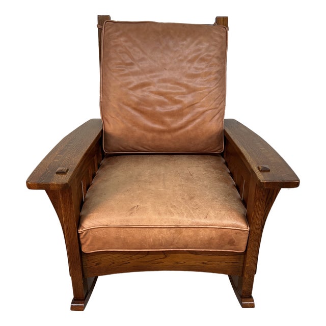 Vintage Mission Oak Rocking Chair by Southern Furniture Company For Sale