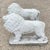 Vintage Classical Style Standing Lion Cement Guardian Entry Garden Statue - Pair For Sale - Image 11 of 12
