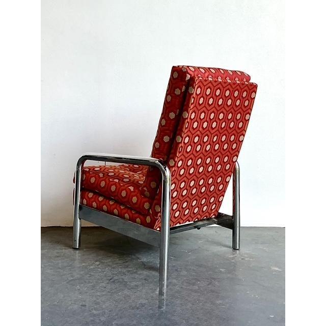 Vintage Milo Baughman for Thayer Coggin Tubular Chrome Recliner For Sale - Image 9 of 10