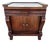 19th American Empire Mahogany & Marble Cabinet Side Petticoat Table For Sale