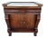 19th Century American Empire Mahogany & Marble Cabinet Side Petticoat Table For Sale