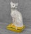 Traditional Vintage 11" Italian Regency Porcelain White Cat Sculpture For Sale - Image 3 of 8