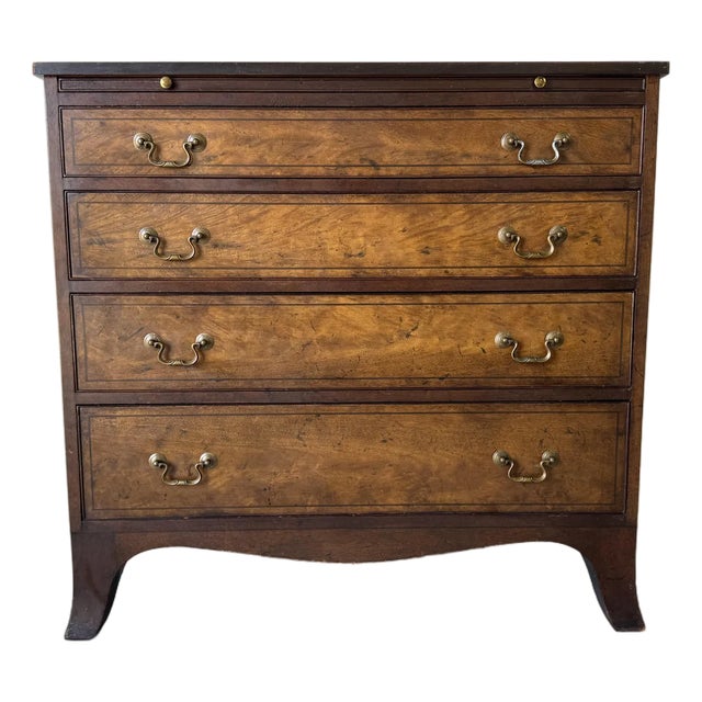 1970s Vintage George III-Style Four Drawers Bachelor’s Chest For Sale