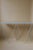 Metal Giraffe Console Table with Natural Linoleum Top in Black by &New For Sale - Image 7 of 10