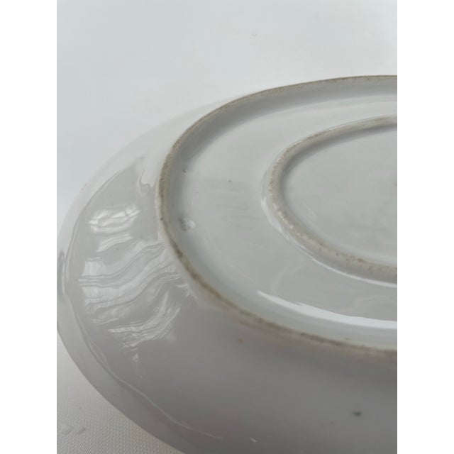 White Antique Porcelain Tureen With Faux Coral Handles For Sale - Image 8 of 9
