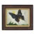 Mid-Century Modernist Butterfly Oil Painting in Distressed Wood Frame, Mid-Century For Sale
