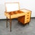 Rare high contrast Italian mid century Vanity Desk. Solid walnut trim and solid Birch / blonde wood throughout the rest....