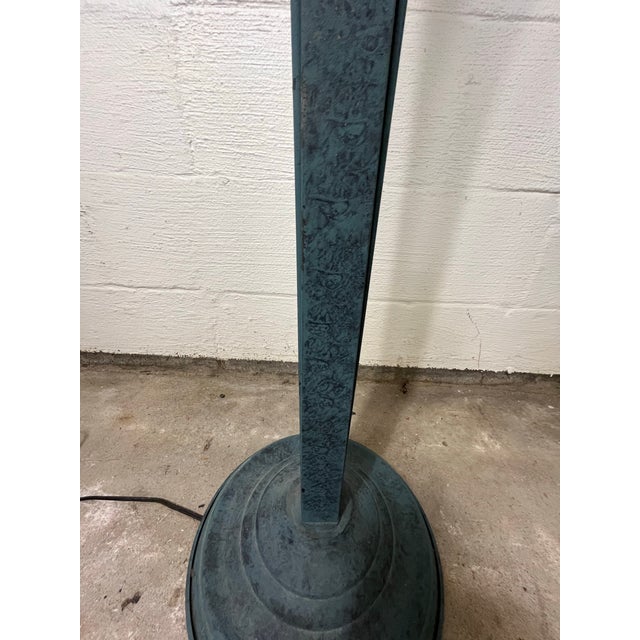 1980s Post-Modern Iron Floor Lamp Palm Design For Sale - Image 10 of 12