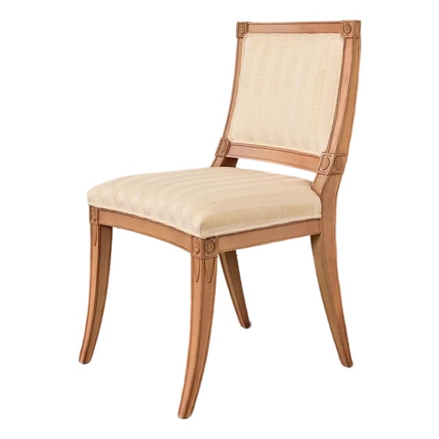 Hickory Chair Klismos or French Regency Louis XVI Carved Side Chair or Dining Chair For Sale