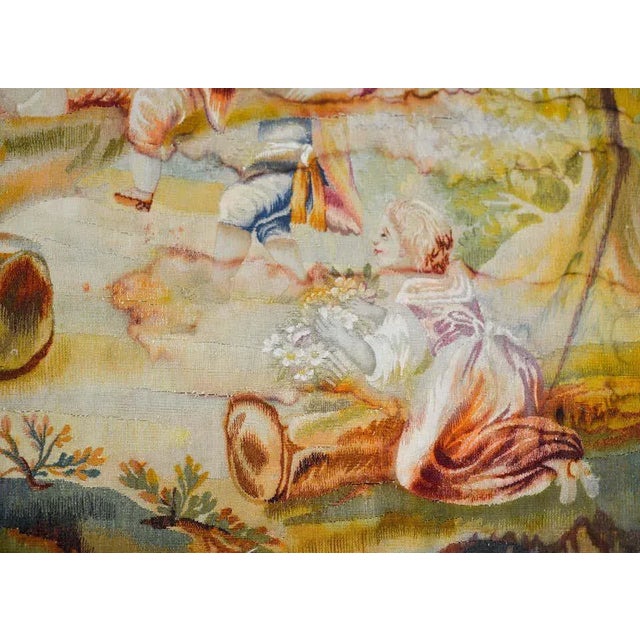 Mid 19th Century 19th Century French Aubusson Tapestry For Sale - Image 5 of 13