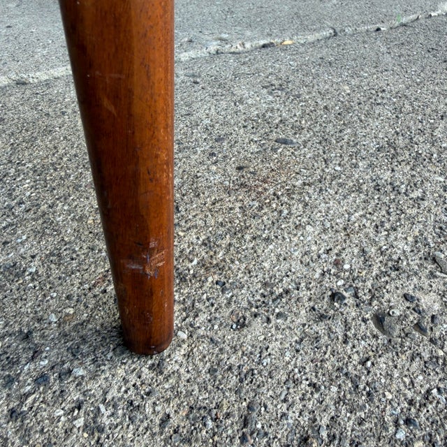 Mid-Century Modern Walnut Rythm Coffee Table With Travertine Top by Lane For Sale - Image 11 of 12