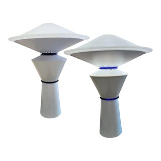 Flos by Pier Giuseppe Ramella for Arteluce "Giada" Post-Modern Lamps - A Pair For Sale