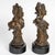 Pair of sculptures in Regule, wooden base, Art Nouveau, 1900. Pair of early 20th century sculptures in Regule with wooden...