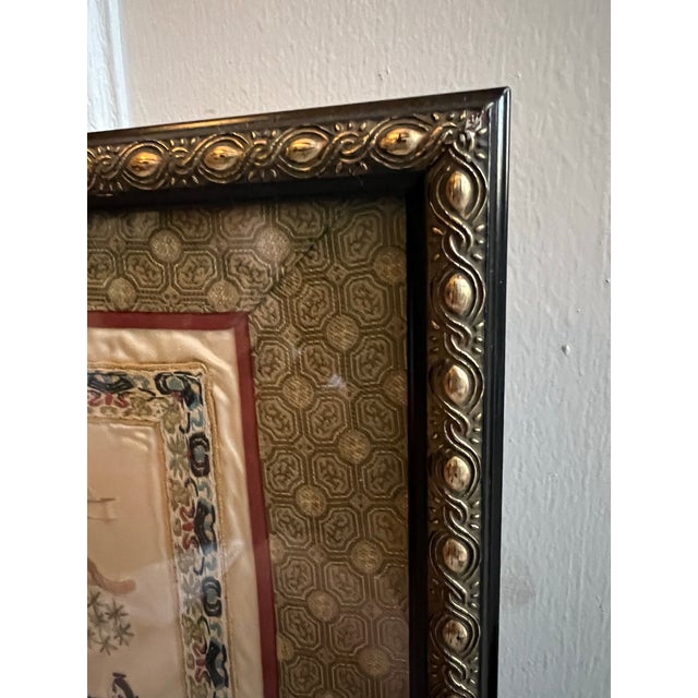 Chinese Vintage Framed Asian Chinese Tapestry "100 Children at Play" For Sale - Image 3 of 6