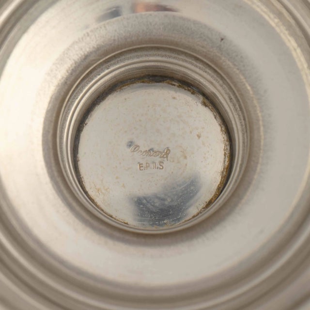 Vintage Leonard Silver Plate Modernist Ice Bucket With Twin Handles For Sale - Image 12 of 12