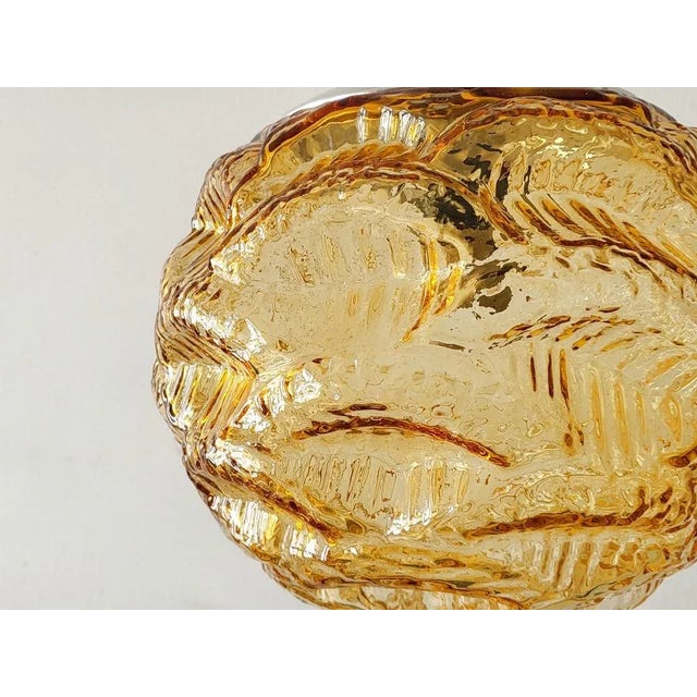 Vintage Pendant Light in Glass & Steel from Erco, 1960s For Sale - Image 3 of 13