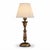 Antique Kashmiri table lamp base dating to the 1910s. Its turned wooden column combines slender and rounded sections above...
