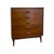 Vintage Mid Century Modern Bassett Furniture 4-Drawer Tallboy Dresser.. For Sale - Image 9 of 10