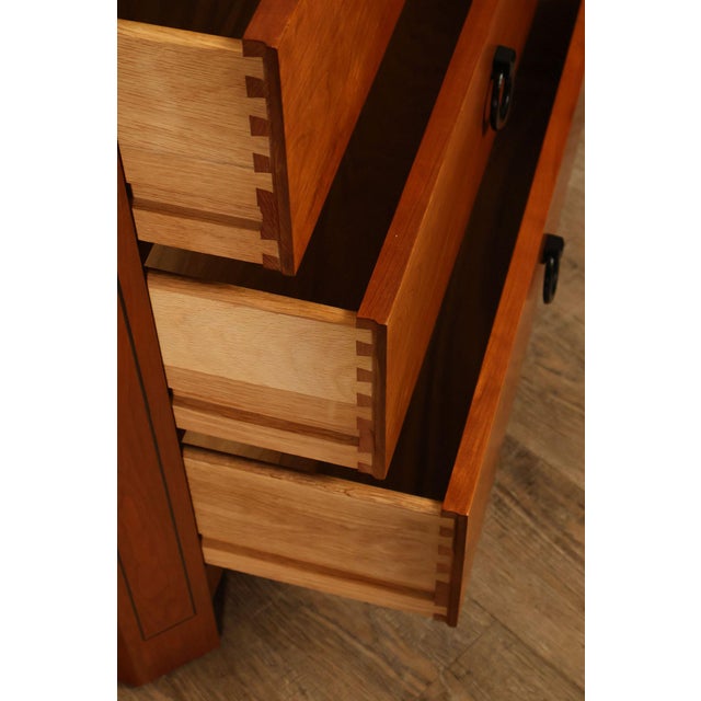 Stickley 21st Century Collection Pair of Granite Top Cherry Nightstands For Sale In Philadelphia - Image 6 of 18