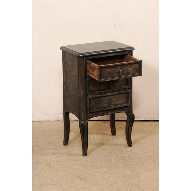 19th Century French Marble Top End Chest For Sale - Image 10 of 11