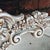 Linen 1960s Rococo Revival Wall Mirror Newly Painted in Swedish Gustavian Style Linen White and Light Blue For Sale - Image 8 of 15