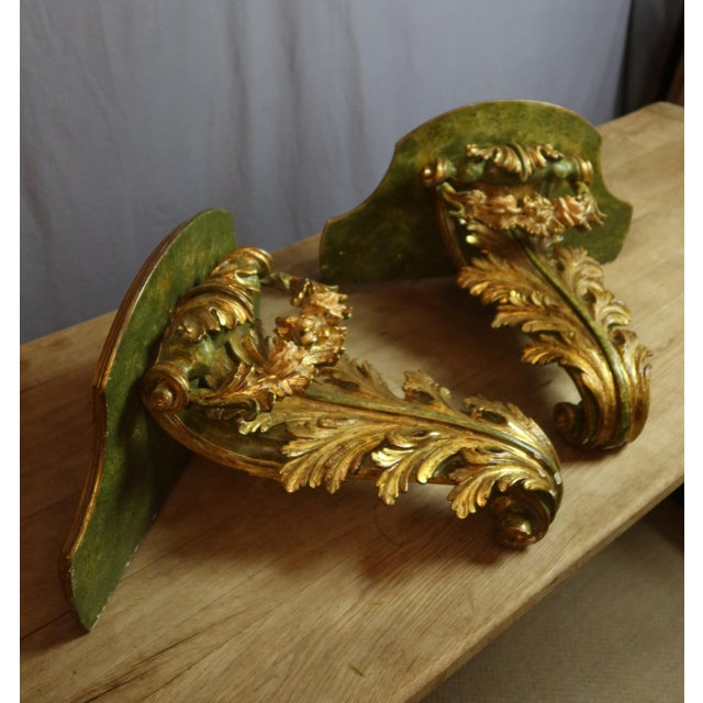 20th-Century Painted and Gilded Wooden Console Tables, 1960s, Set of 2 For Sale - Image 13 of 13