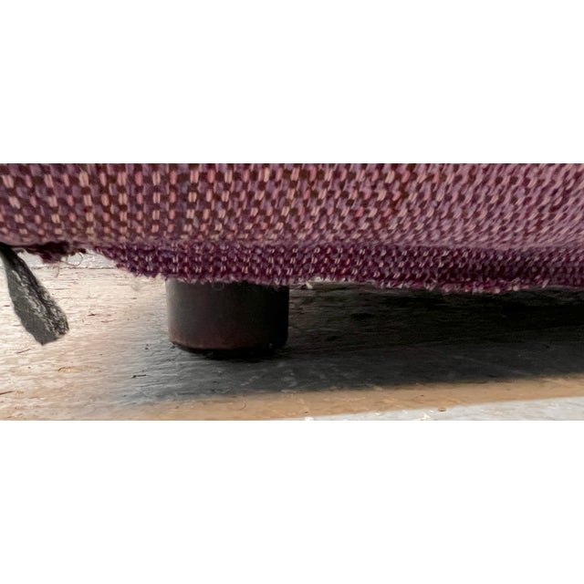 Vintage Upholstered Mid-Century Modern Sculptural Loveseat For Sale - Image 14 of 15