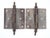 Victorian style door hinges made of cast iron with steeple tips, three knuckles, and a template hole pattern. The original...