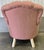 Wood Ethan Allen Tufted Redgrave Armchairs in Pink Stripe - a Pair For Sale - Image 7 of 12