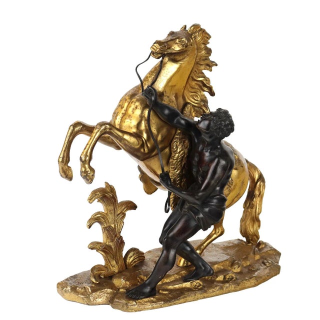 Antique Sculpture Tamer with Horse by G. Coustou, France, 19th Century For Sale - Image 9 of 9