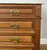 Metal Antique French Oak Marble Top Carved Chest of Drawers For Sale - Image 7 of 15