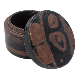 Elly and Wilhelm Kuch Studio Pottery Lidded Box For Sale