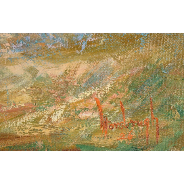 Impressionist 1920s "Grove of Trees on the Hillside" Landscape Oil Painting by William Horsbrugh-Porter, Framed For Sale - Image 3 of 4