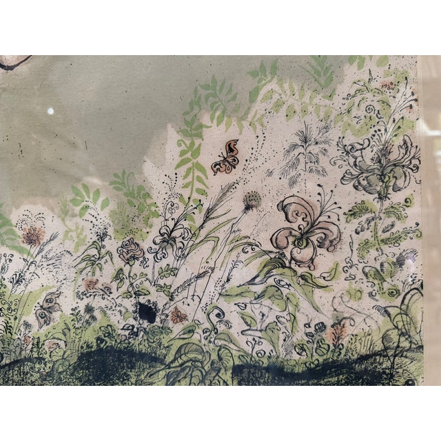 Ronald Searle the Beautiful Dream 1975 Limited Edition Color Lithograph Framed For Sale - Image 4 of 10