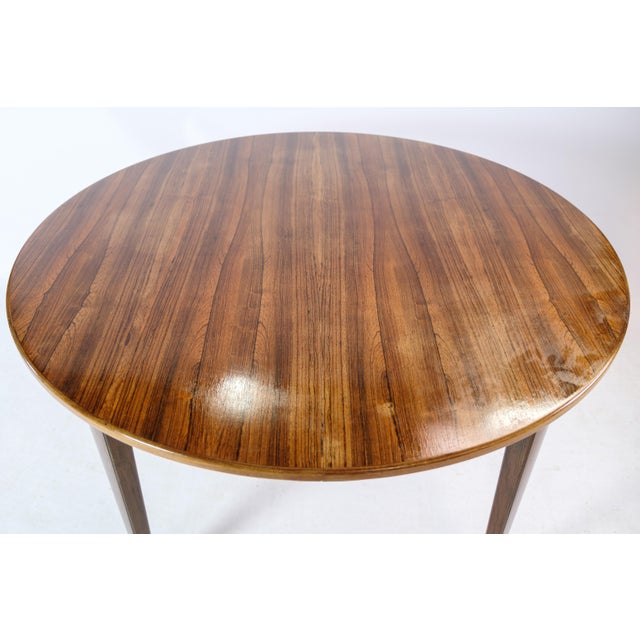 Rosewood Dining Table attributed to Omann Junior, 1960s For Sale - Image 9 of 18