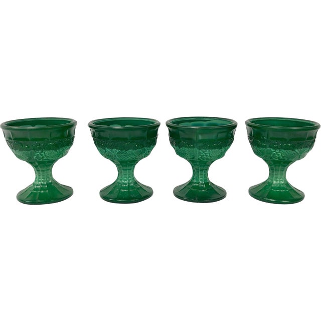 Glass Ice Cream Goblets from J. Sklárny, 1980s, Set of 4 For Sale - Image 7 of 8