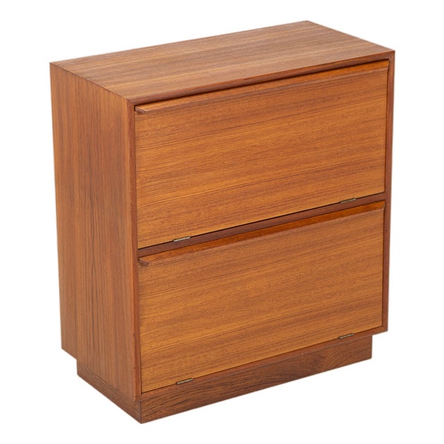 Teak Shoe Cabinet by G.V. Møbler, 1960s For Sale