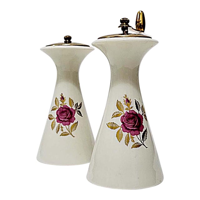 Lenox China Rhodora Pattern Salt & Pepper Grinder - Roses For Sale