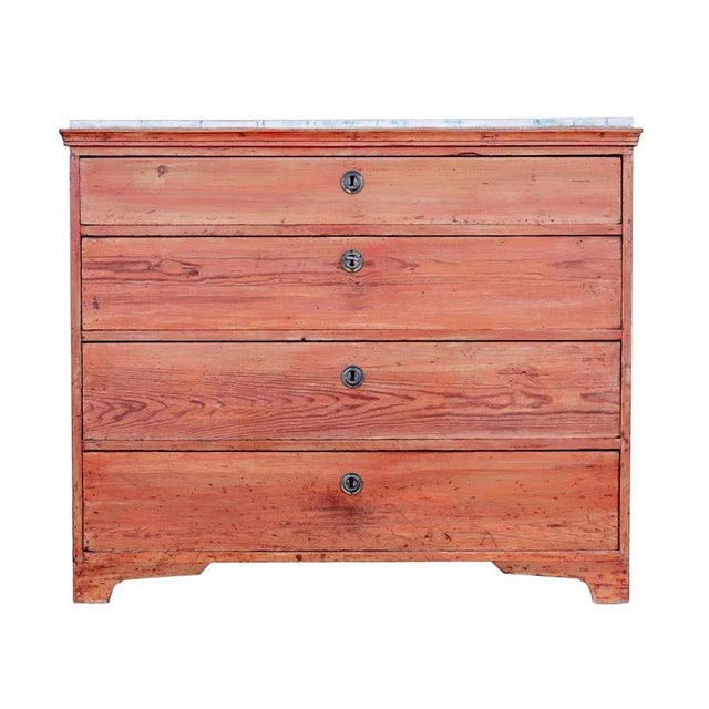 Early 19th Century Swedish Painted Pine Chest of Drawers For Sale - Image 12 of 12