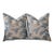 Schumacher Bixi in Celestine Velvet 22’” Down Filled Pillows - A Pair For Sale