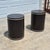 2000 - 2009 2000s Faux Bois Wood & Mother of Pearl Drum Tables Drink Accent Side Tables, a Pair For Sale - Image 5 of 14