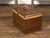 French French 1890s Rustic Painted Tôle Box with Wood Grain Finish and Goldenrod Accent For Sale - Image 3 of 11