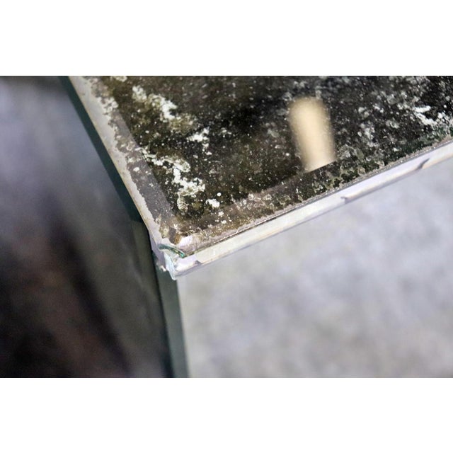 Pair of Glamorous Mirrored Hollywood Regency Style Commodes Nightstands For Sale - Image 9 of 12